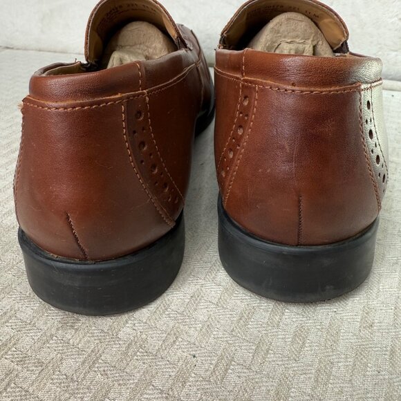 Stacy Adams Brown Leather Mens Dress Shoes Size 11M slip- on loafer - Picture 3 of 9